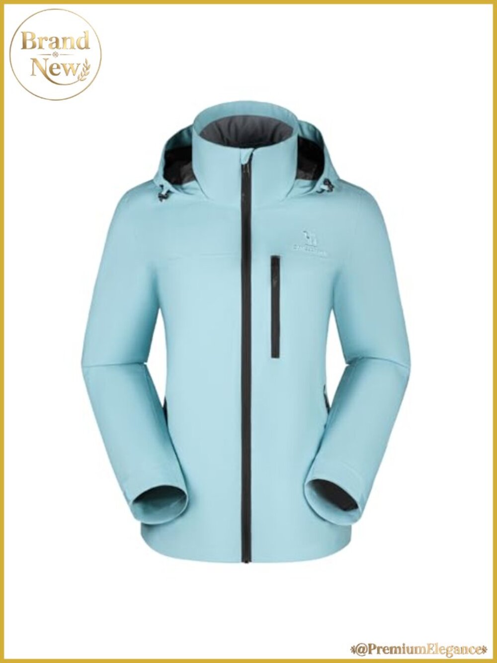 Women's Waterproof Hooded Rain Jacket Windbreaker Outdoor Shell